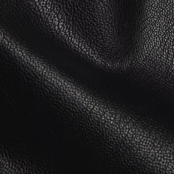 Spanx Luxe Black Faux Leather Dress Sleeveless Sheath S Bodycon Goth Party Biker - Picture 12 of 16